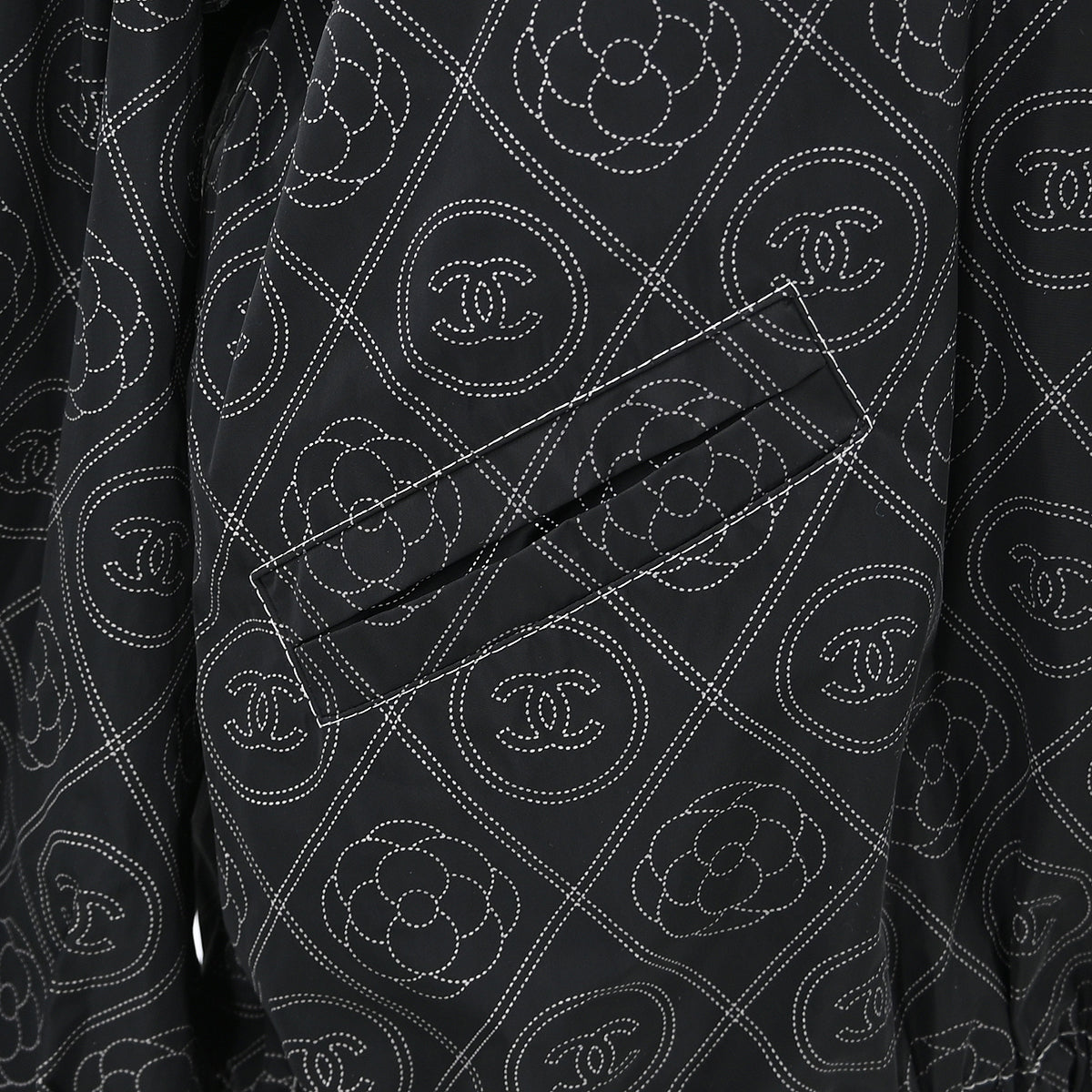 Chanel 2018 Zip Up Jacket Black #38
