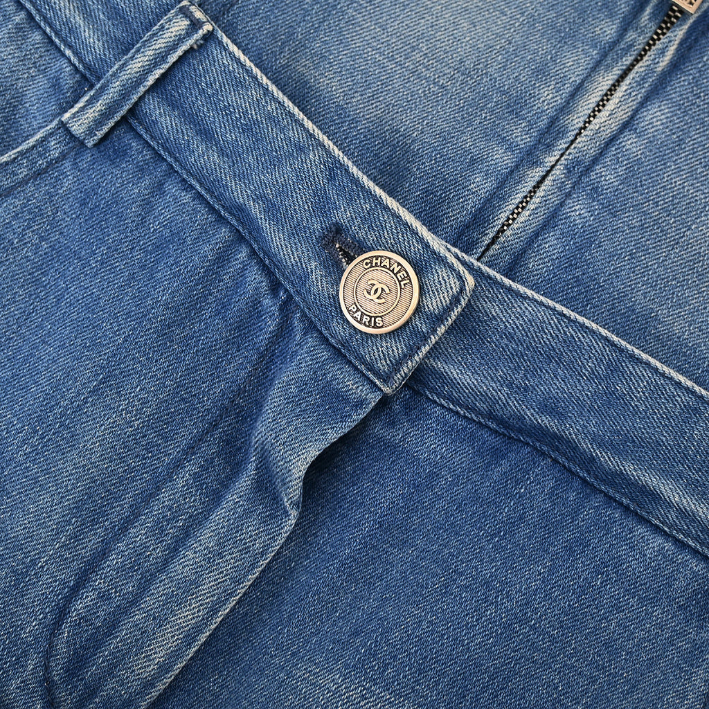 Chanel 2016 Denim Blue Skirt #36