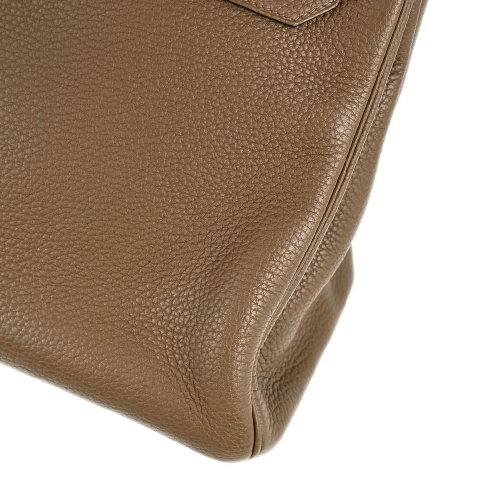 Hermes 2014 Brown Taurillon Clemence Birkin 35 Handbag