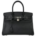 Hermes 2014 Black Epsom Birkin 30 Handbag