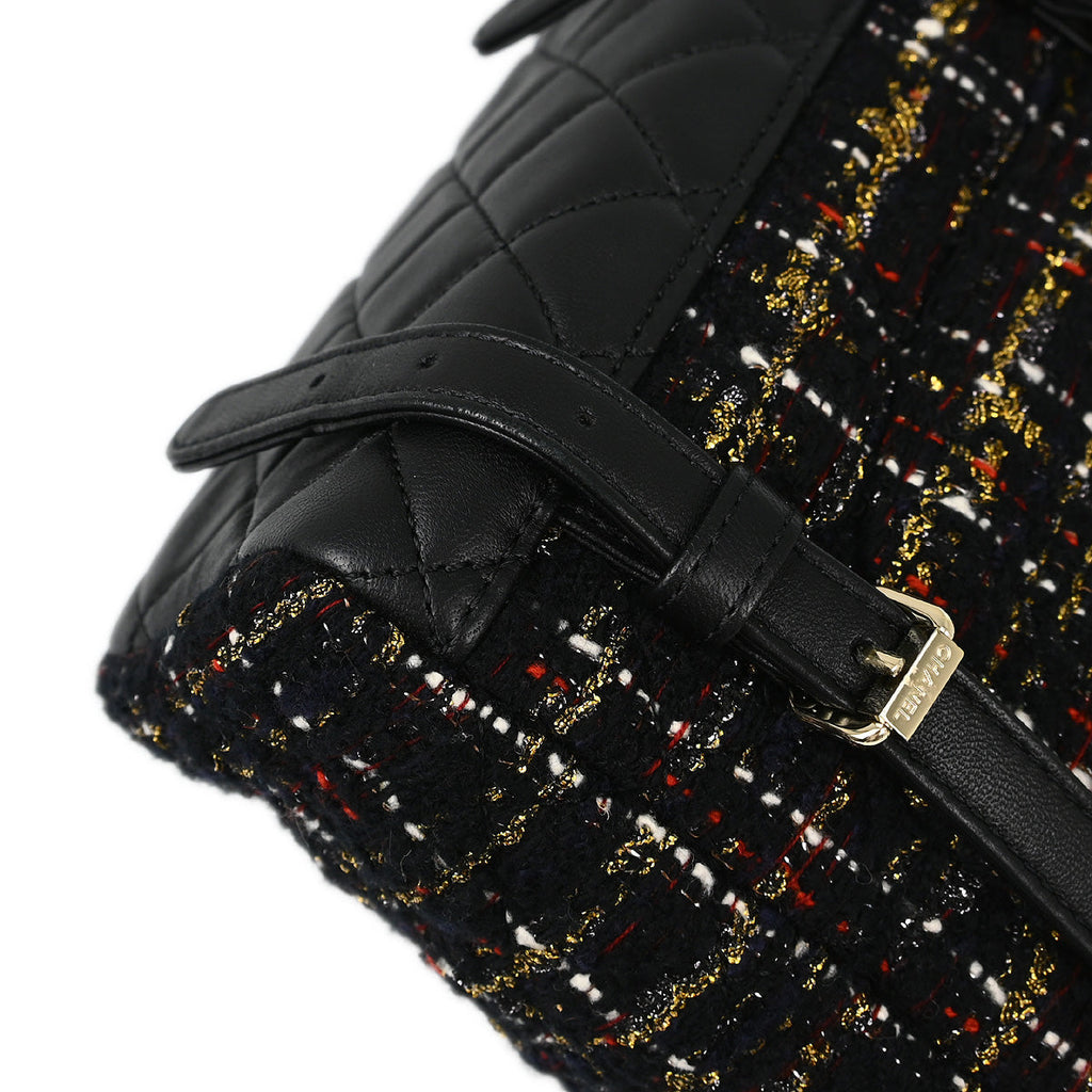 Chanel 2019 Black Tweed Mini Urban Spirit Backpack