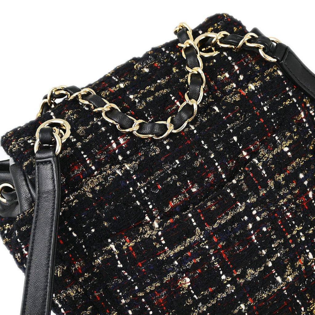 Chanel 2019 Black Tweed Mini Urban Spirit Backpack