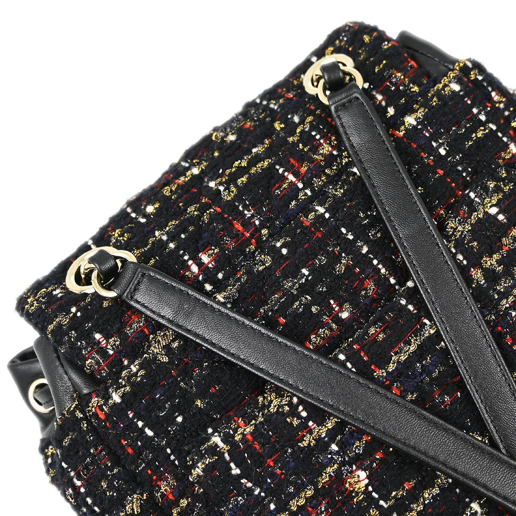 Chanel 2019 Black Tweed Mini Urban Spirit Backpack