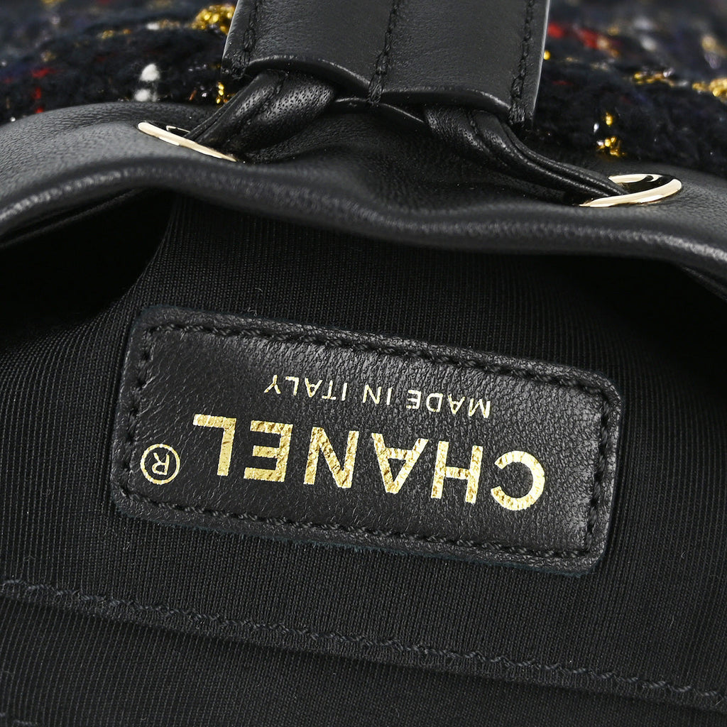 Chanel 2019 Black Tweed Mini Urban Spirit Backpack