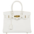 Hermes 2014 White Epsom Birkin 30 Handbag