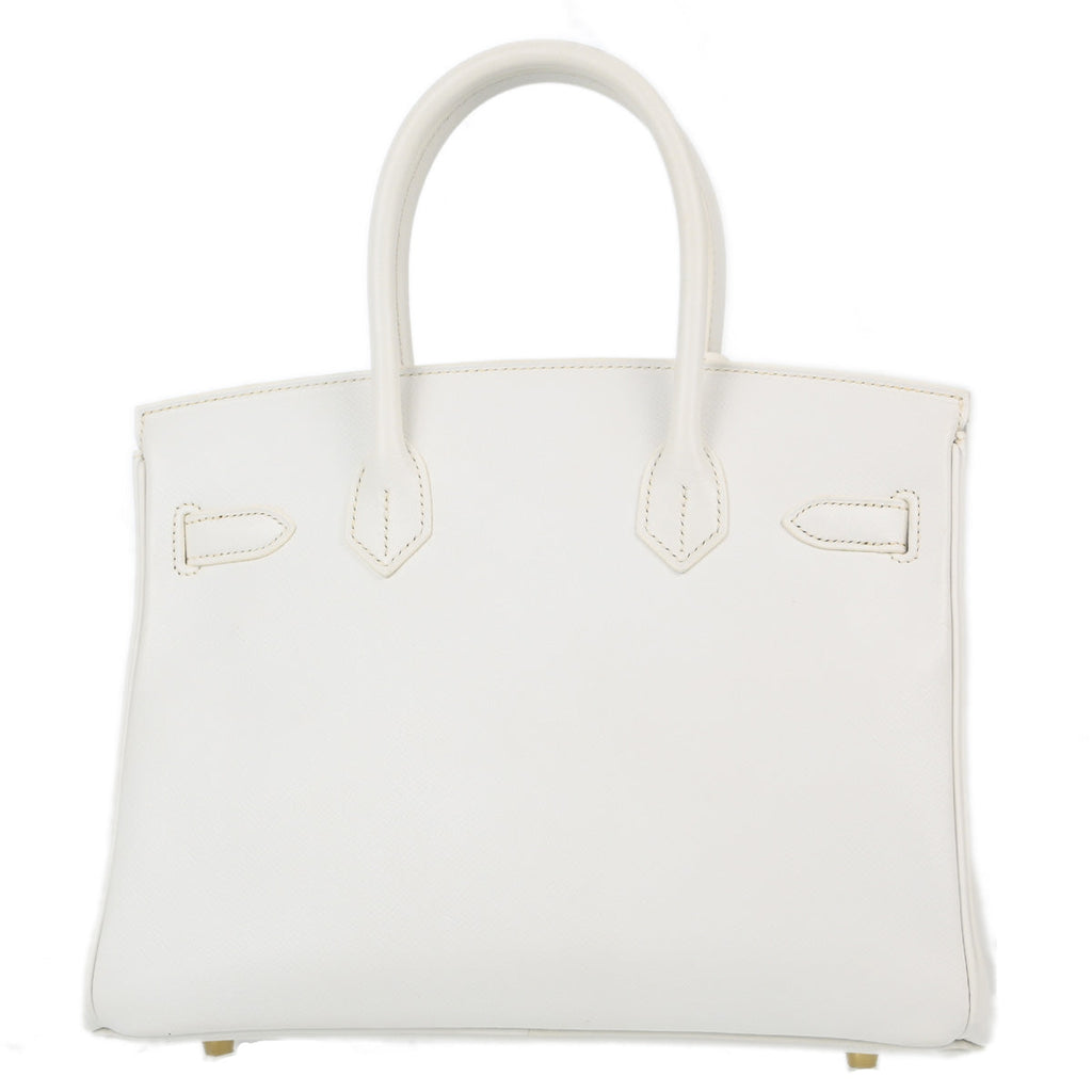 Hermes 2014 White Epsom Birkin 30 Handbag