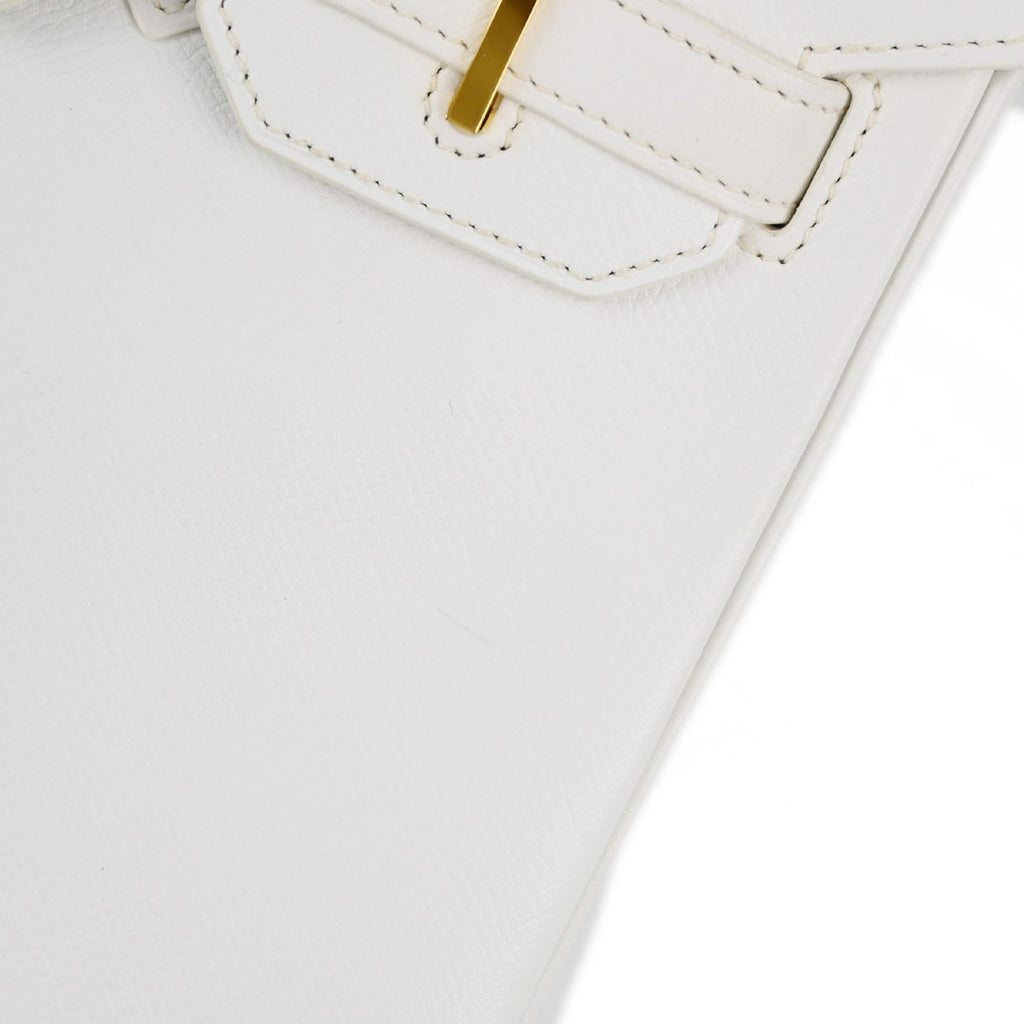 Hermes 2014 White Epsom Birkin 30 Handbag