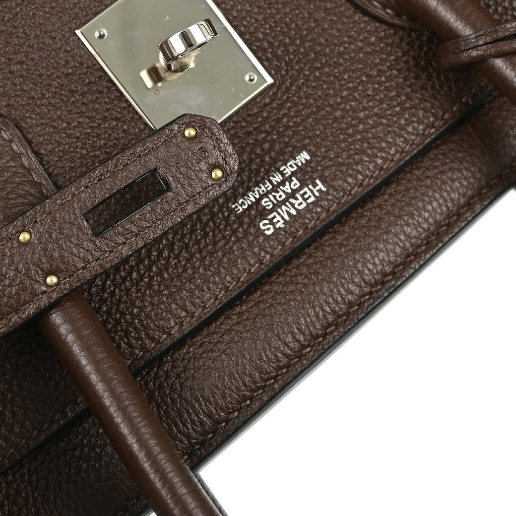 Hermes 2011 Chocolat Togo Birkin 35 Handbag