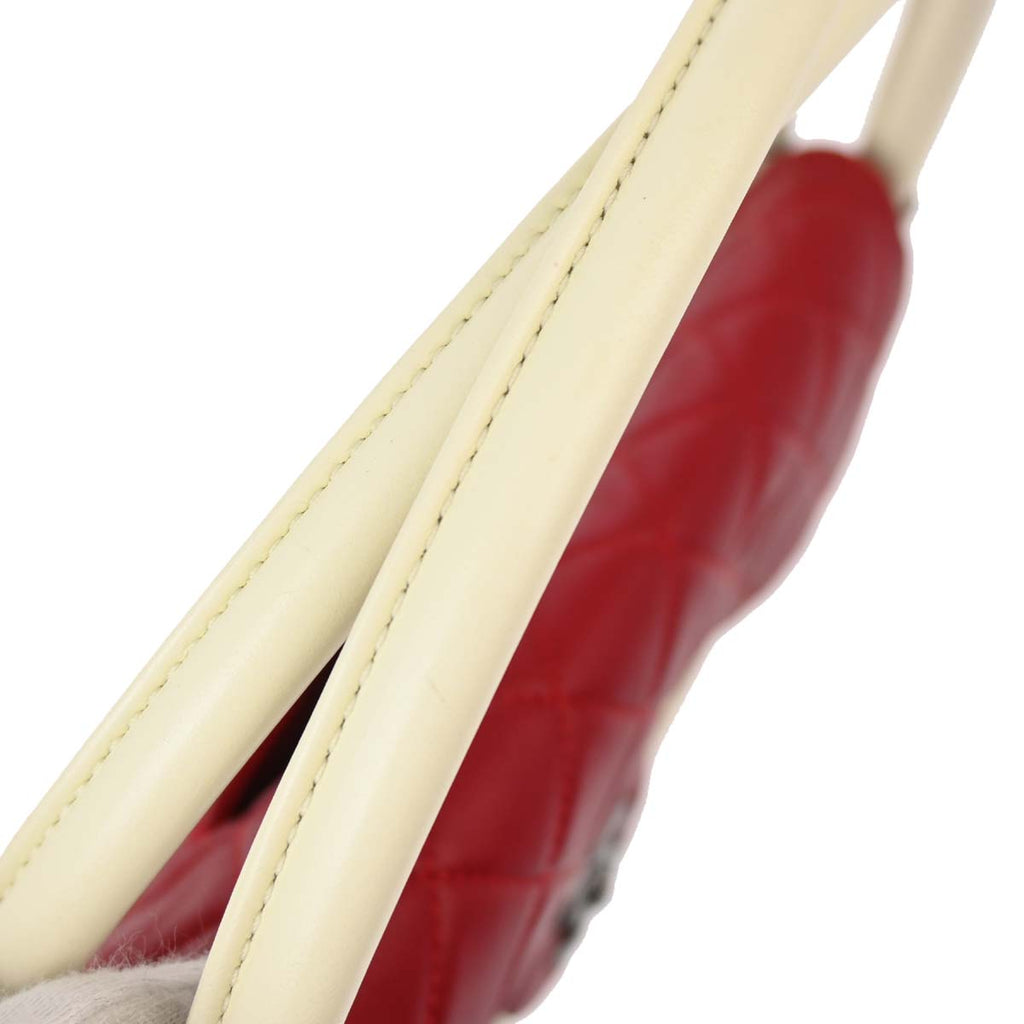 Chanel 2013-2014 Red Lambskin Small Hula Hoop Handbag