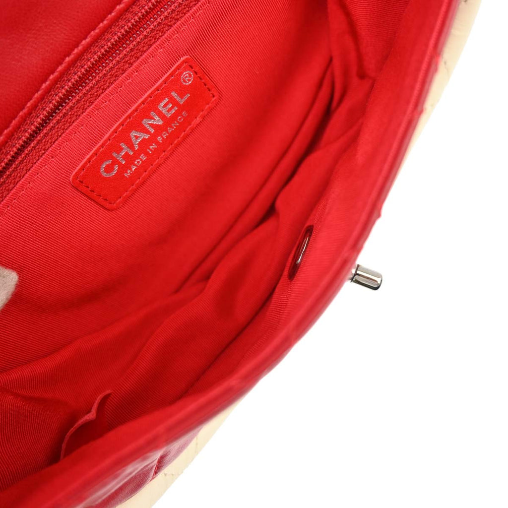 Chanel 2013-2014 Red Lambskin Small Hula Hoop Handbag