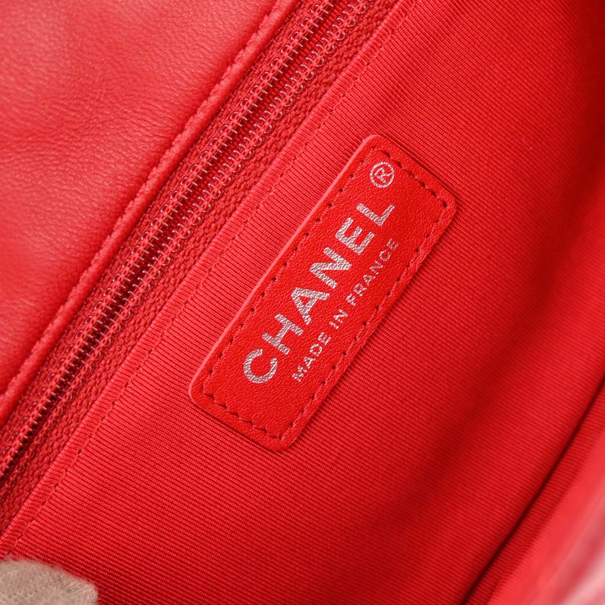 Chanel 2013-2014 Red Lambskin Small Hula Hoop Handbag