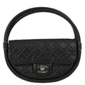 Chanel 2013-2014 Black Lambskin Hula Hoop Handbag