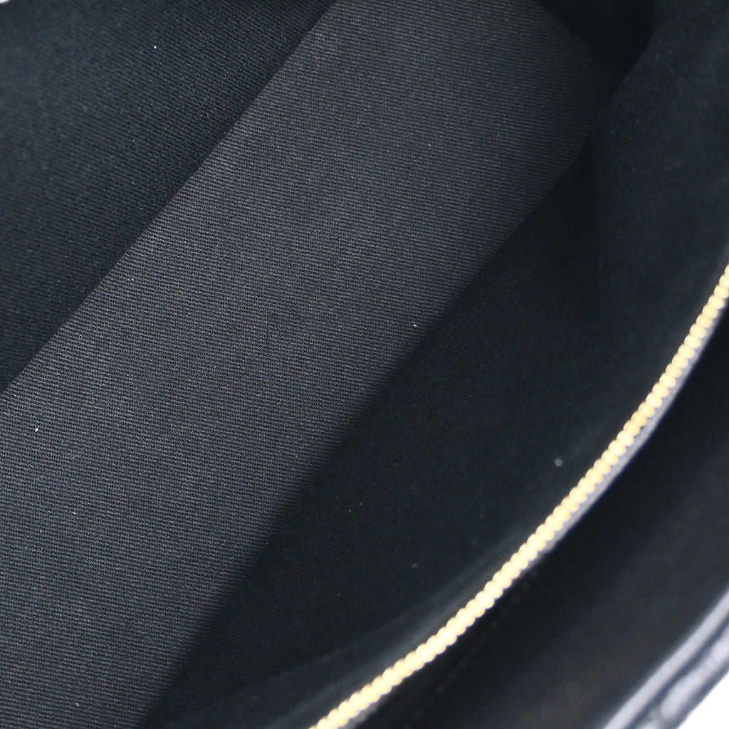 Chanel 2013-2014 Black Caviar Chain Shoulder Tote Bag