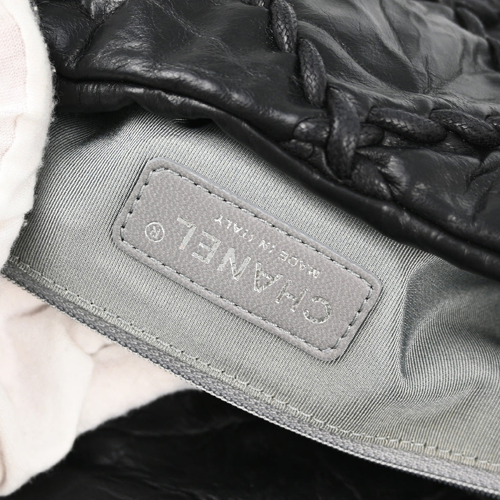 Chanel 2010-2011 Black Calfskin Ultra Stitch Chain Shoulder Bag