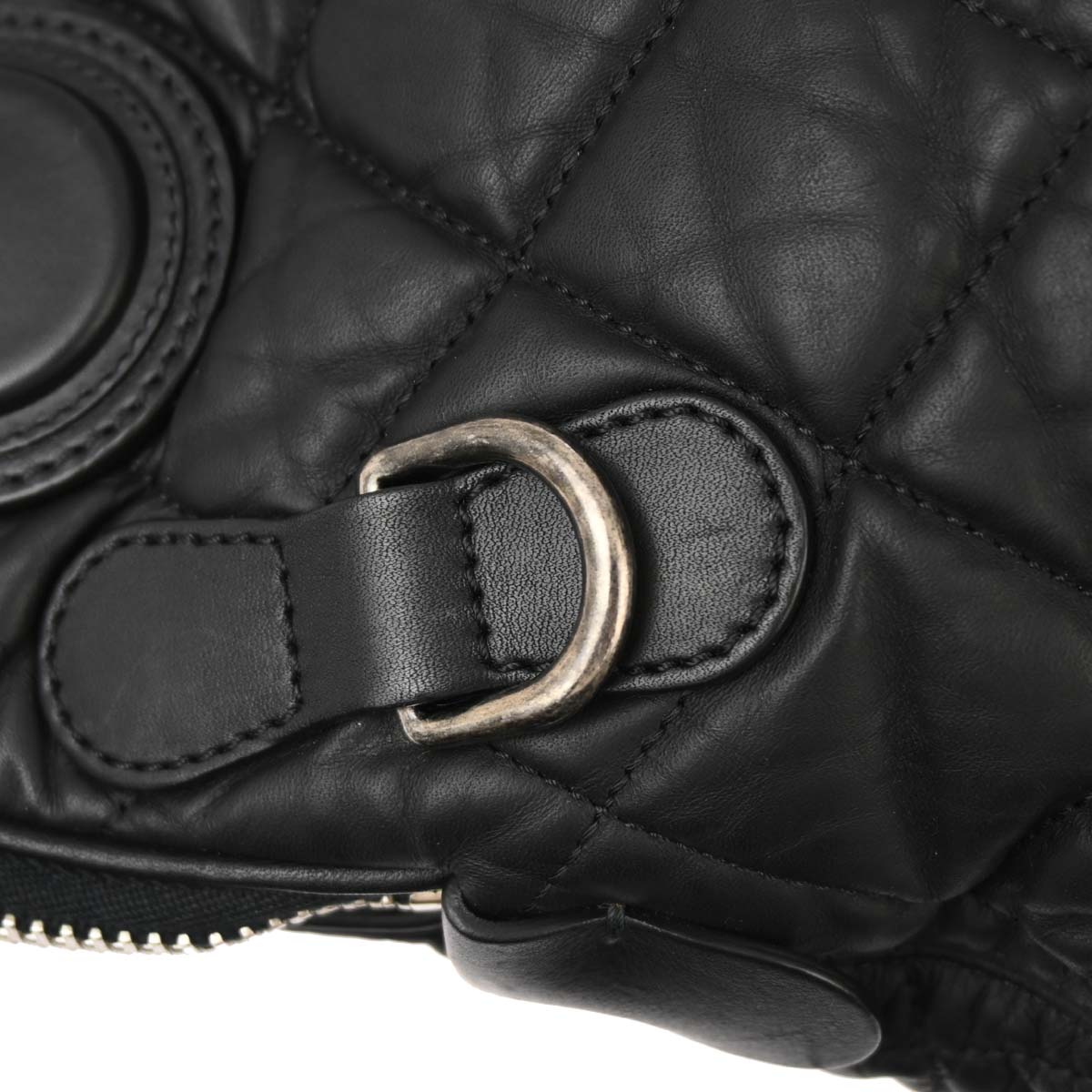 Chanel 2011 Black Glitter Fabric Coco Cocoon 2way Shoulder Handbag