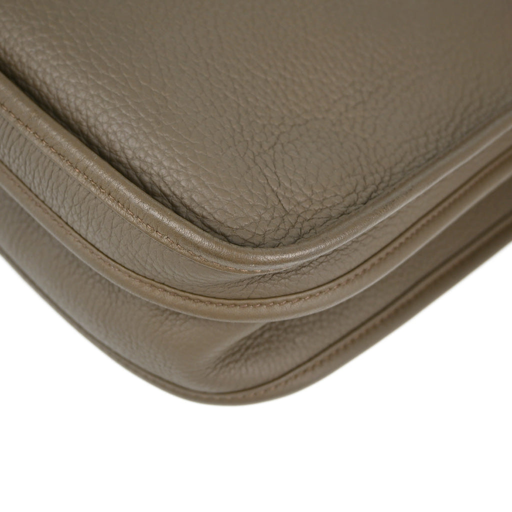 Hermes 2011 Etain Taurillon Clemence Evelyne 3 29 PM Shoulder Bag