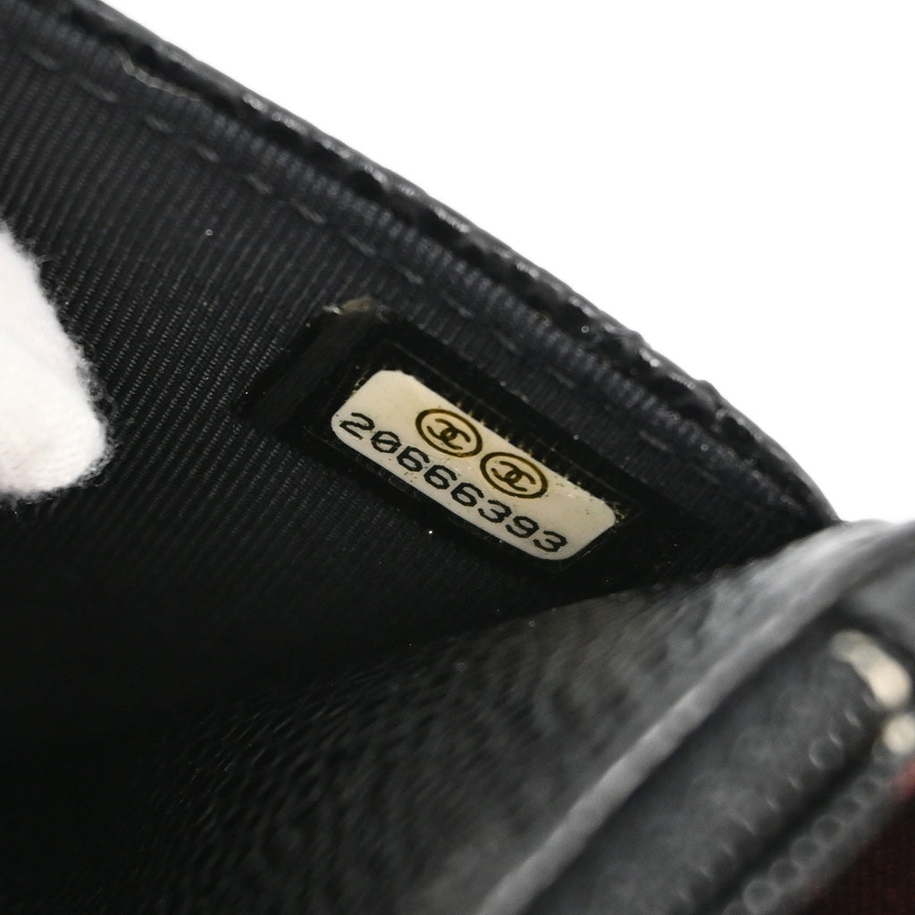Chanel 2014 Black Caviar Classic WOC Shoulder Wallet Bag