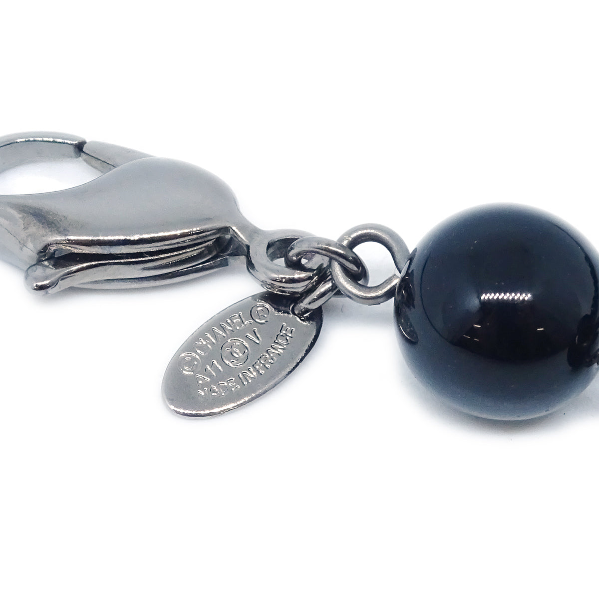 Chanel  Bracelet Artificial Pearl Black A11V