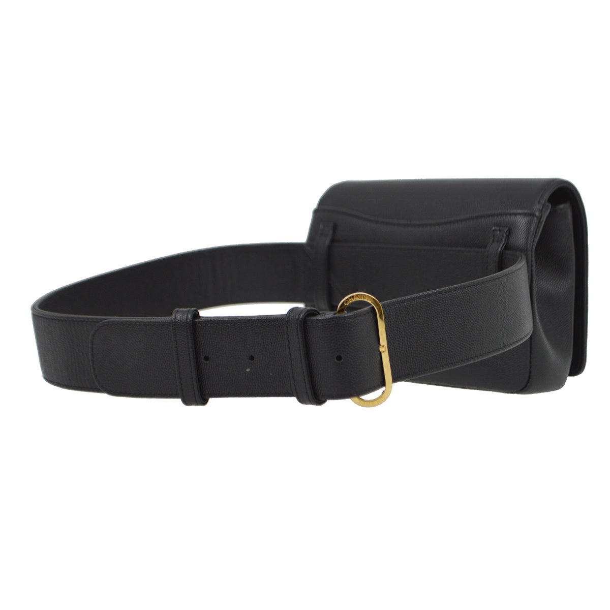 Chanel 2019 Black Caviar Captain Waist Bum Bag