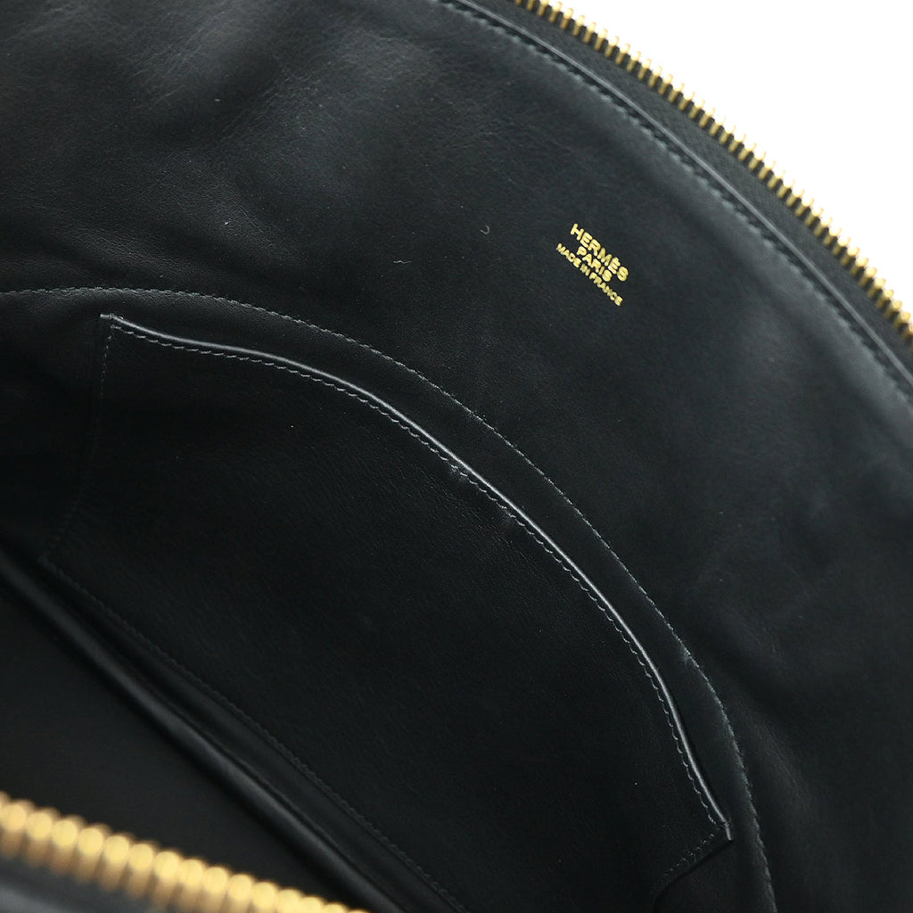 Hermes 2020 Black Taurillon Clemence Bolide 31 2way Shoulder Handbag