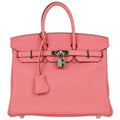 Hermes 2017 Rose Azalee Swift Birkin 25 Handbag