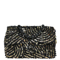 Chanel 2019 Black Gold Sequins Classic Single Flap Shoulder Bag