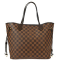 Louis Vuitton 2012 Damier Neverfull MM Shoulder Tote Bag N51105