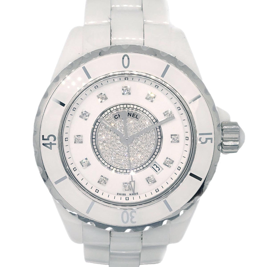 Chanel Ref.H2123 J12 33mm Quartz Watch Ceramic Diamond