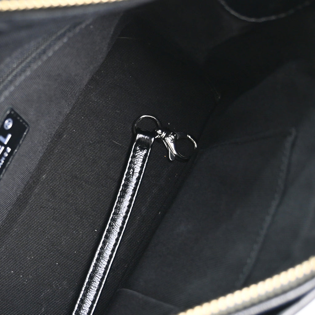 Chanel 2019 Black Calfskin Tweed Small Gabrielle Shoulder Bag