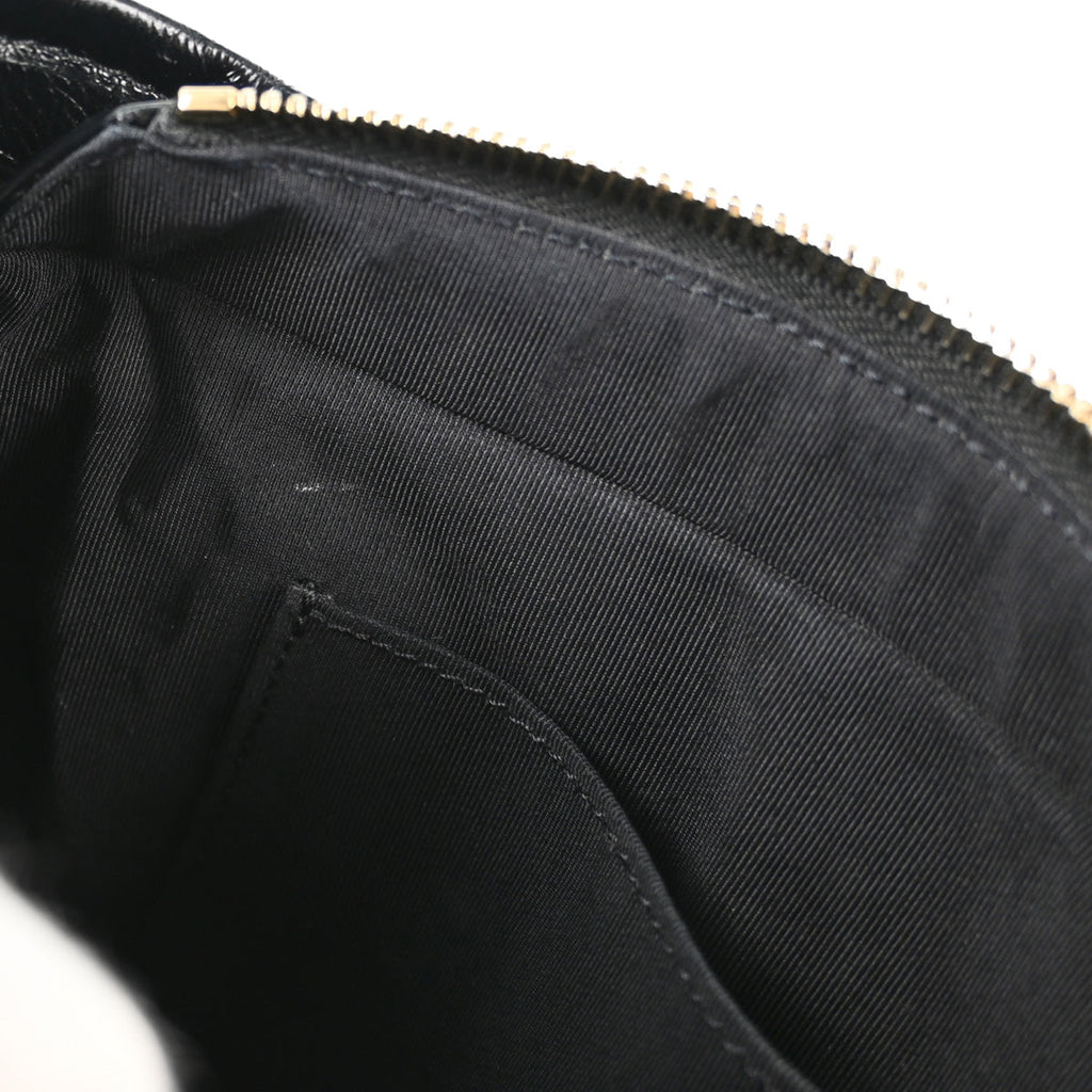 Chanel 2019 Black Calfskin Tweed Small Gabrielle Shoulder Bag