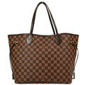 Louis Vuitton 2012 Damier Neverfull MM Shoulder Tote Bag N51105