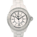 Chanel Ref.H0967 2008 J12 34mm Quartz Watch Ceramic Diamond