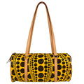 Louis Vuitton 2012 Yellow Pumpkin Dot Papillon GM Handbag M40688