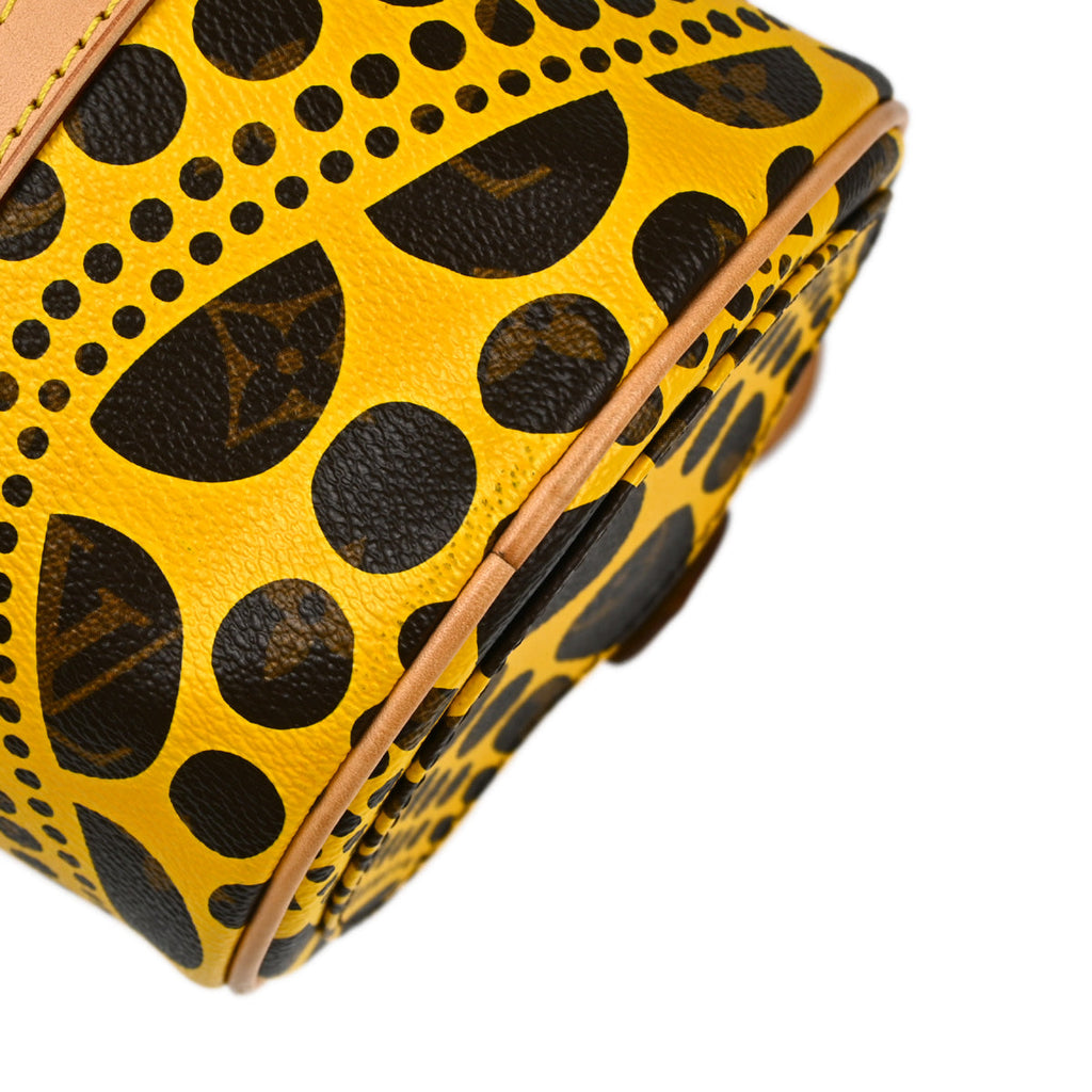 Louis Vuitton 2012 Yellow Pumpkin Dot Papillon GM Handbag M40688