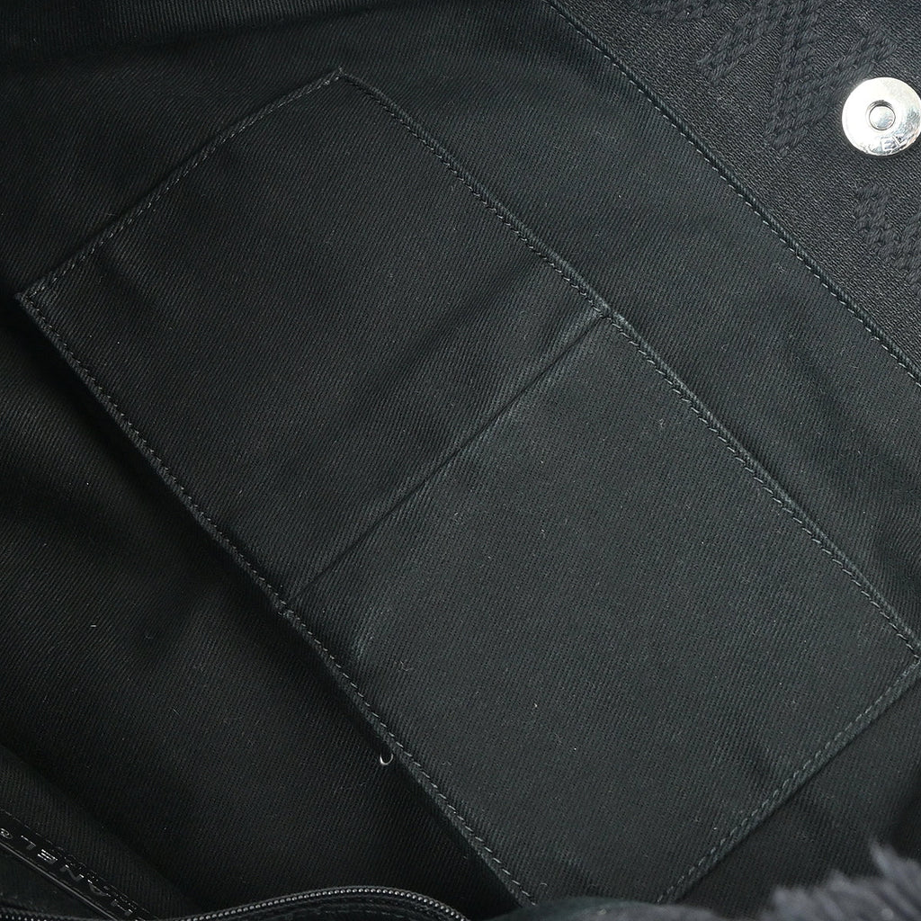 Chanel 2019 Black Canvas Double Face Tote Bag