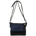 Chanel 2019 Blue Black Calfskin Large Gabrielle Shoulder Bag