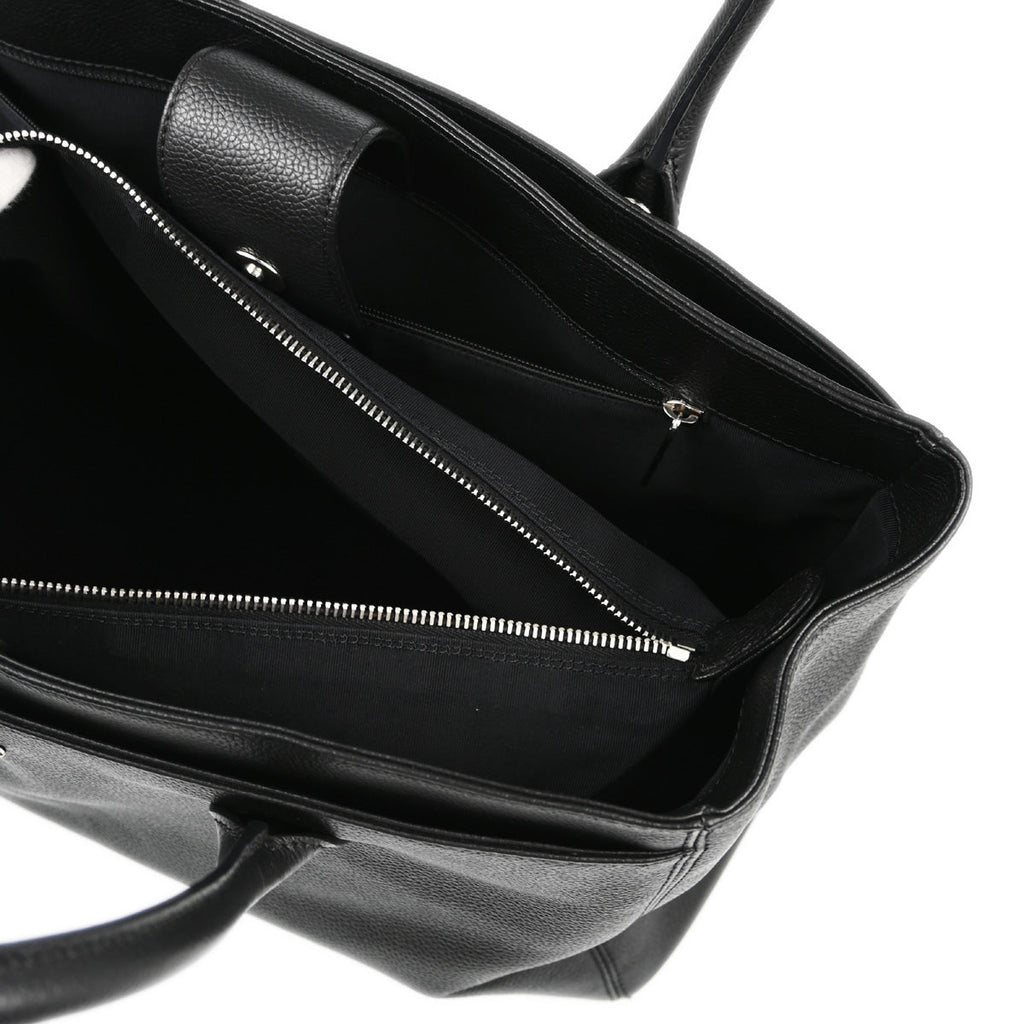 Chanel 2012-2013 Black Caviar Executive Cerf Tote 2way Shoulder Bag