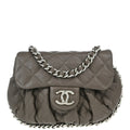 Chanel 2012-2013 Gray Lambskin Around Chain Shoulder Bag