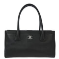 Chanel 2013-2014 Black Calfskin Executive Cerf Tote Bag