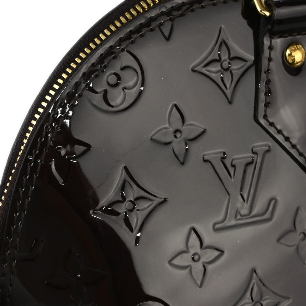 Louis Vuitton 2019 Purple Monogram Vernis Alma PM Handbag M91691