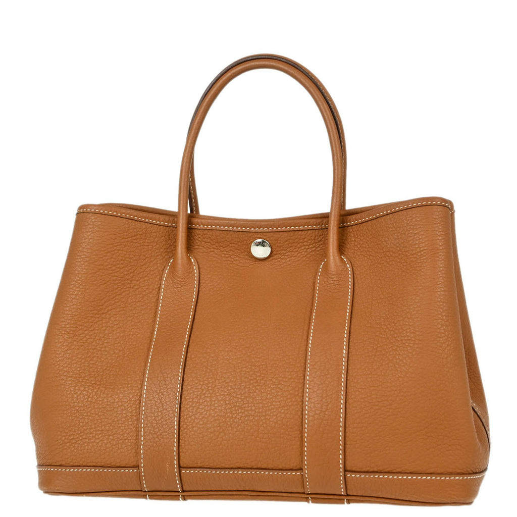 Hermes 2010 Gold Negonda Garden Party TPM Tote Handbag