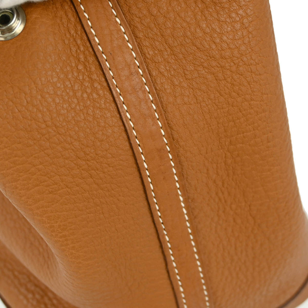 Hermes 2010 Gold Negonda Garden Party TPM Tote Handbag