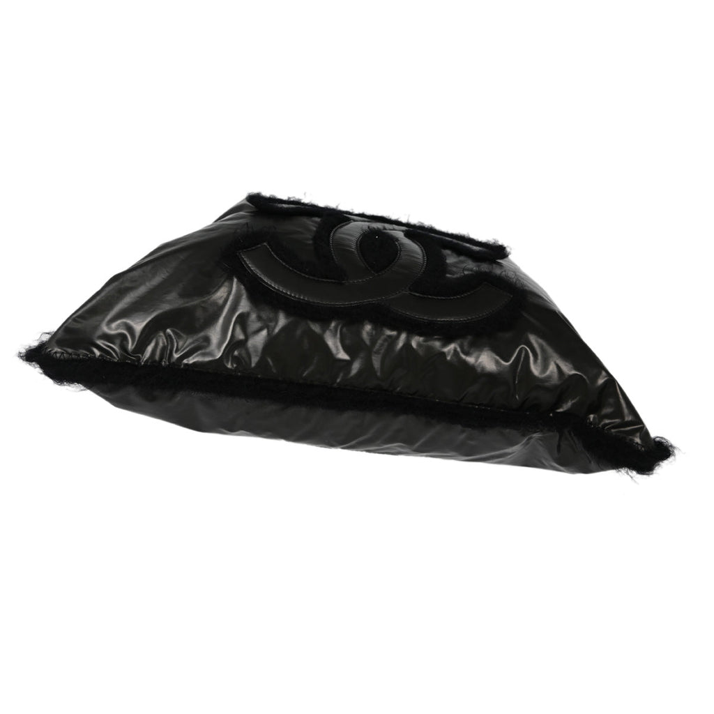 Chanel 2010-2011 Black Vinyl Polar Bon Bon Tote Bag