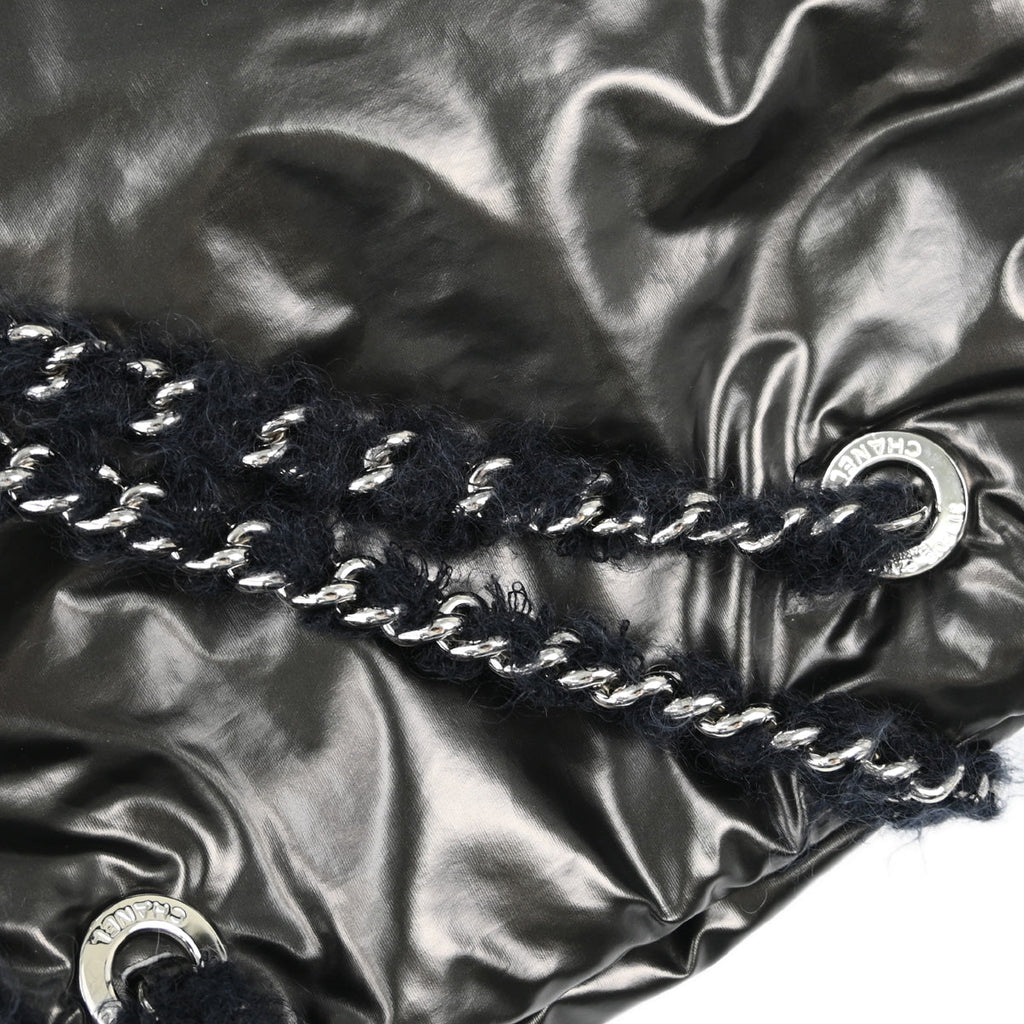 Chanel 2010-2011 Black Vinyl Polar Bon Bon Tote Bag