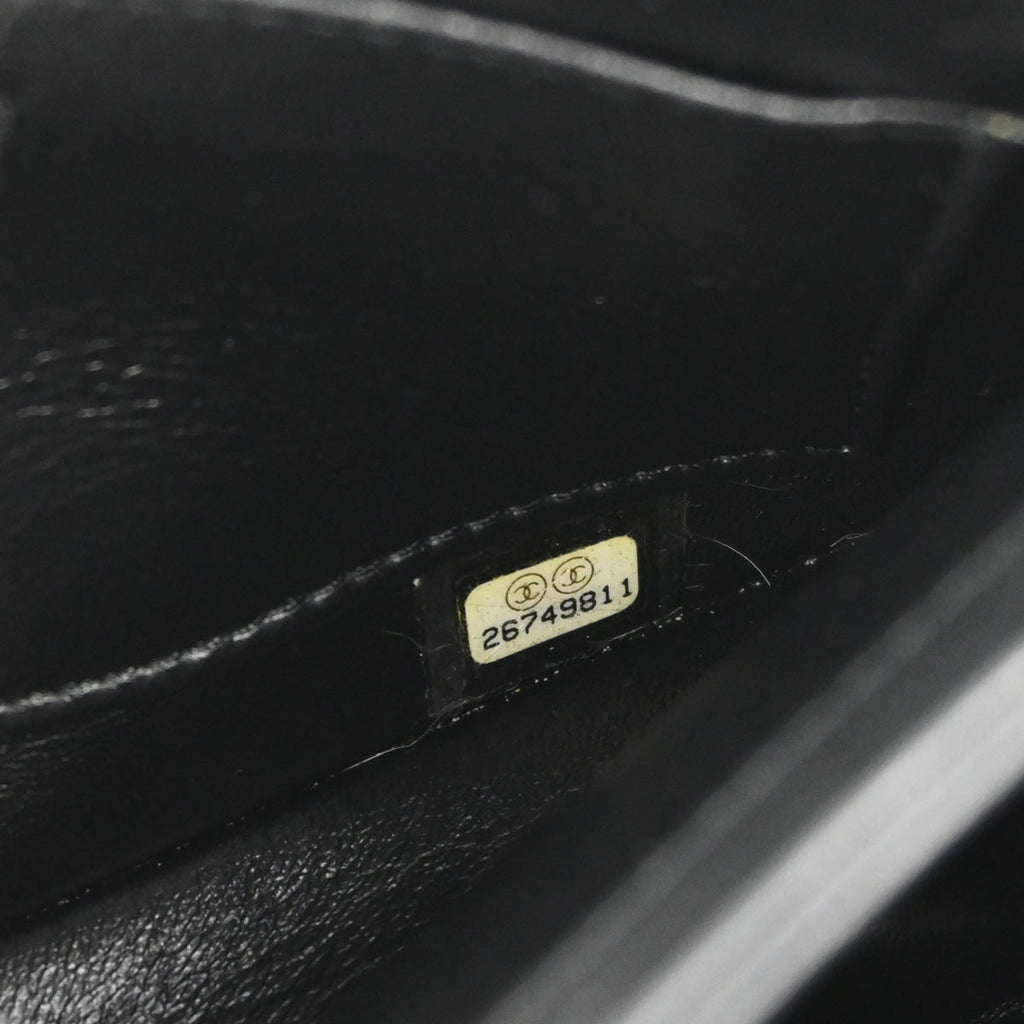 Chanel 2018-2019 Black Lambskin Single Flap 2way Shoulder Handbag