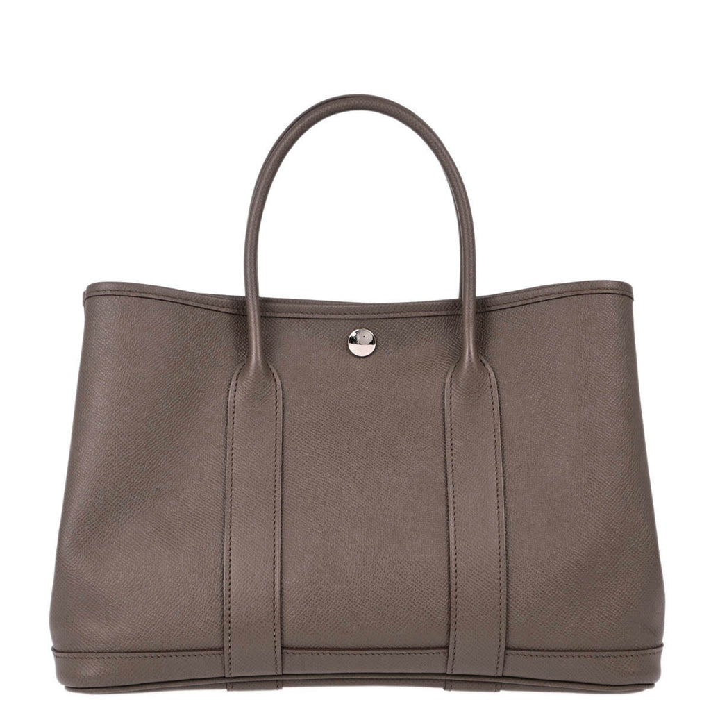 Hermes 2017 Etain Epsom Garden Party TPM Tote Handbag