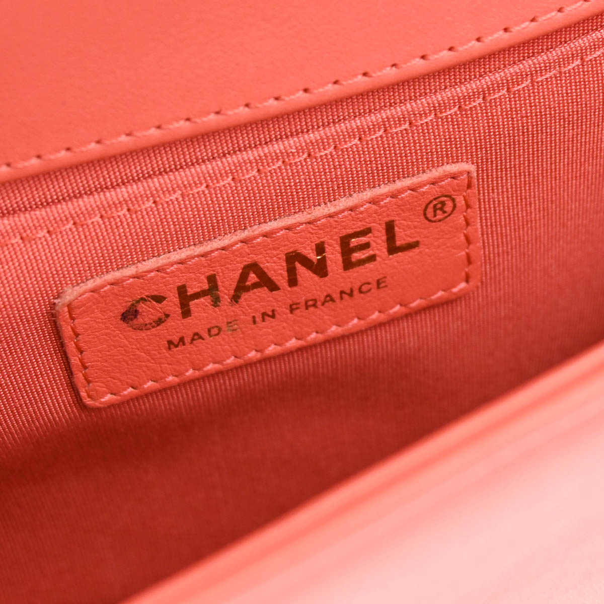 Boy Chanel 2019 Pink Lambskin Chevron Medium Double Chain Shoulder Bag