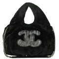 Chanel 2010-2011 Faux Fur Hobo Tote Bag