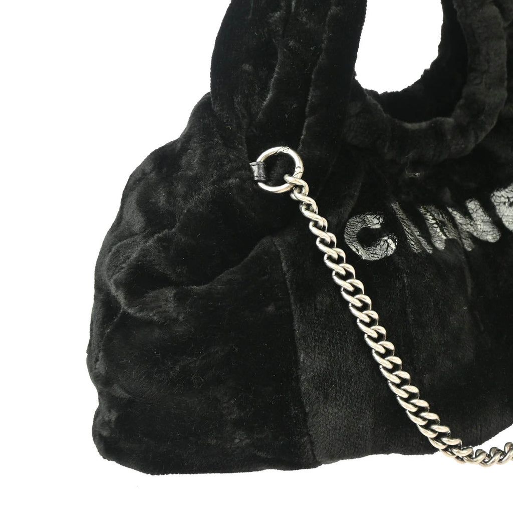 Chanel 2010-2011 Faux Fur Hobo Tote Bag