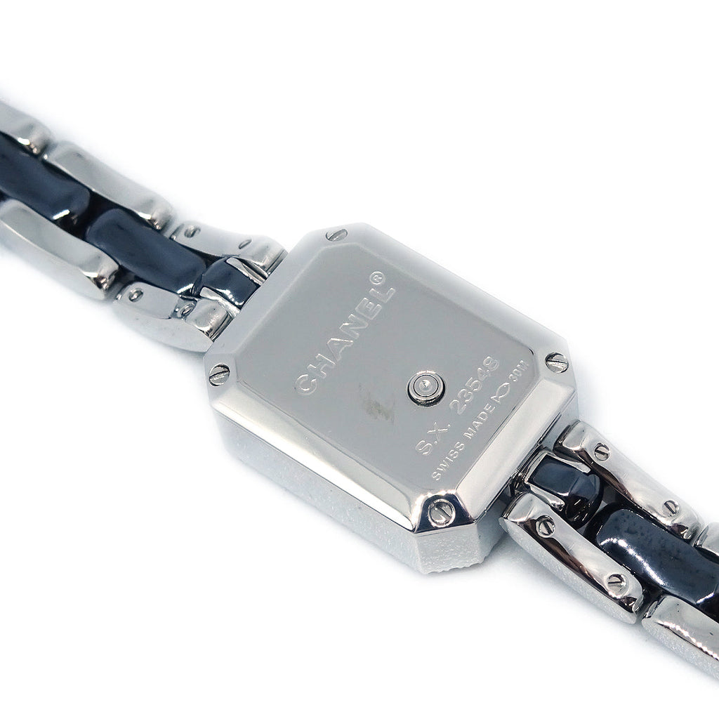 Chanel Premiere H2163 Quartz Watch Ceramic SS Diamond